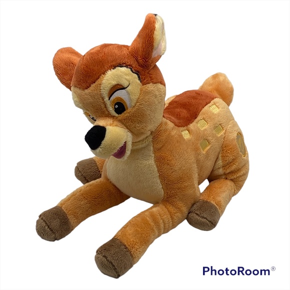 Disney Store Baby Bambi Soft Plush Stuffed Animal Genuine Authentic Patch 14” - Picture 1 of 10